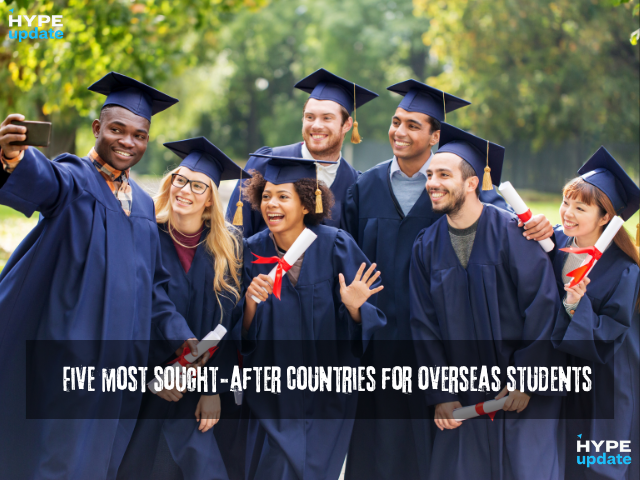 Five most sought-after countries for overseas students