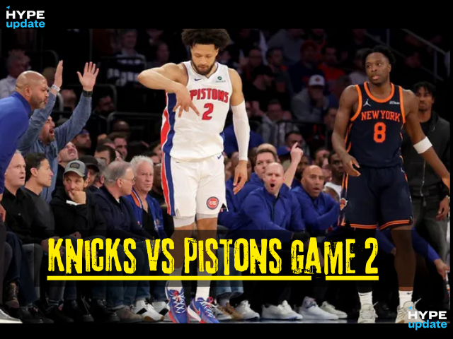 Pistons win Game 2 over Knicks, stop record postseason losing streak